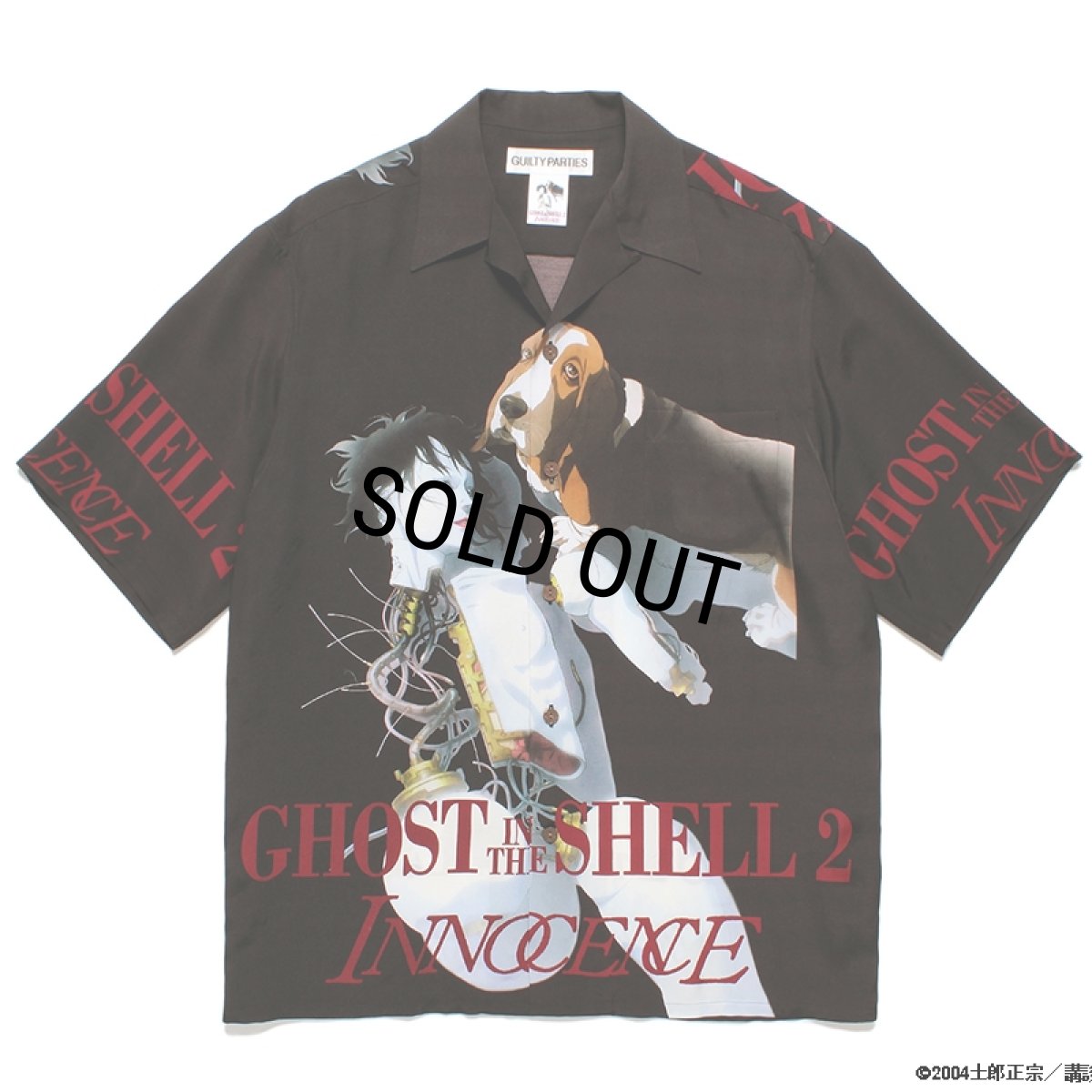 画像1: WACKO MARIA/GHOST IN THE SHELL 2 INNOCENCE / 攻殻機動隊 / HAWAIIAN SHIRT（BLACK）［ハワイアンシャツ-24春夏］ (1)