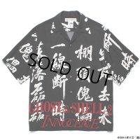 WACKO MARIA/GHOST IN THE SHELL 2 INNOCENCE / 攻殻機動隊 / HAWAIIAN SHIRT（BLACK）［ハワイアンシャツ-24春夏］