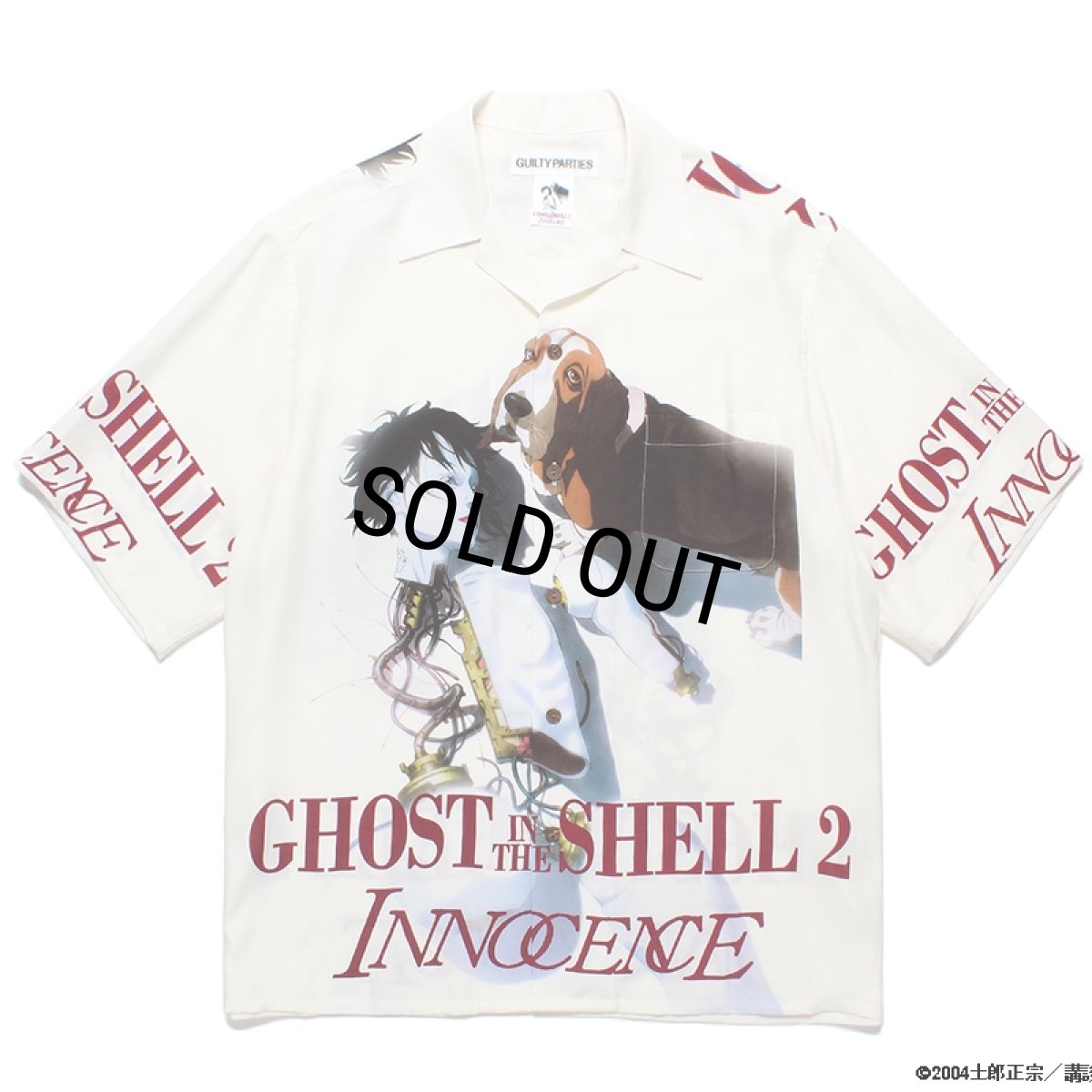 画像1: WACKO MARIA/GHOST IN THE SHELL 2 INNOCENCE / 攻殻機動隊 / HAWAIIAN SHIRT（WHITE）［ハワイアンシャツ-24春夏］ (1)
