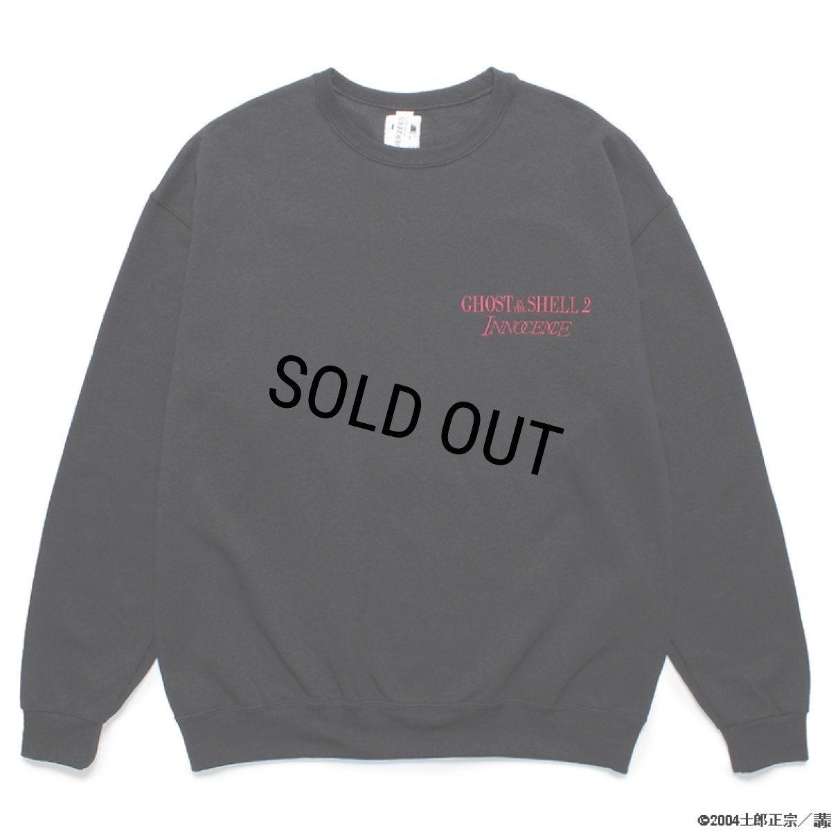 画像2: WACKO MARIA/GHOST IN THE SHELL 2 INNOCENCE / 攻殻機動隊 / SWEAT SHIRT（BLACK）［クルースウェット-24春夏］ (2)