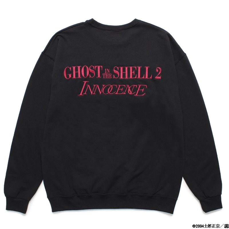 画像2: WACKO MARIA/GHOST IN THE SHELL 2 INNOCENCE / 攻殻機動隊 / SWEAT SHIRT（BLACK）［クルースウェット-24春夏］