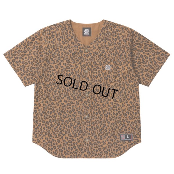 画像1: BlackEyePatch/OG LABEL LEOPARD PATTERNED BASEBALL SHIRT（MULTI）