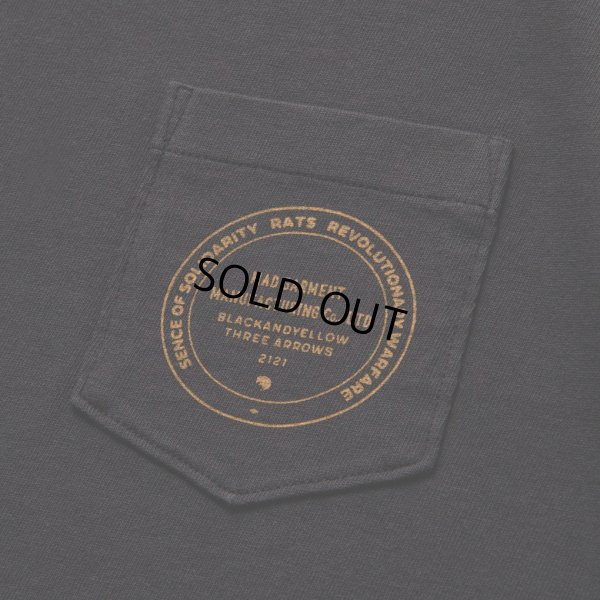 画像4: 【30%OFF】RATS/ASH POCKET TEE（ASH BLACK）［プリントポケT-24春夏］