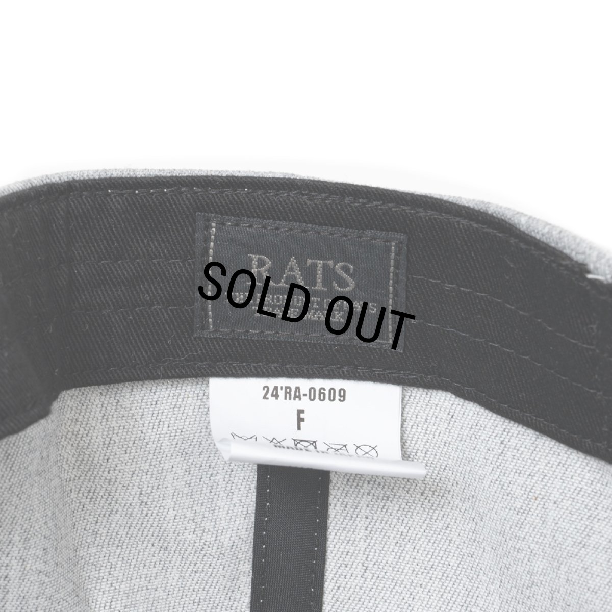 画像5: RATS/HEATHER COMBI CAP（BLACK）［ヘザーコンビキャップ-24春夏］ (5)