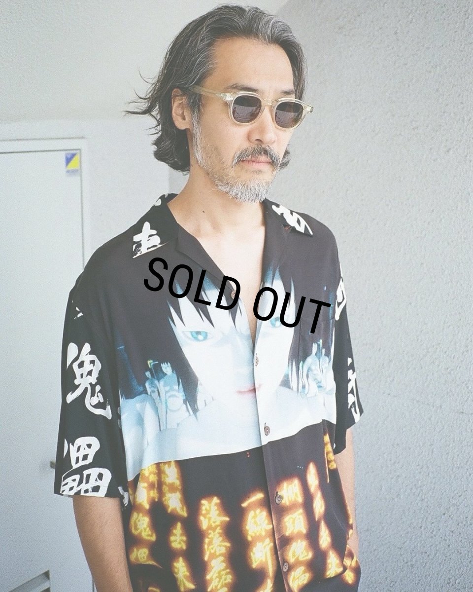画像2: WACKO MARIA/GHOST IN THE SHELL 2 INNOCENCE / 攻殻機動隊 / HAWAIIAN SHIRT（WHITE）［ハワイアンシャツ-24春夏］ (2)
