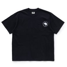 画像1: 【30%OFF】RATS/CIRCLE POCKET TEE（BLACK）［プリントポケT-24春夏］ (1)