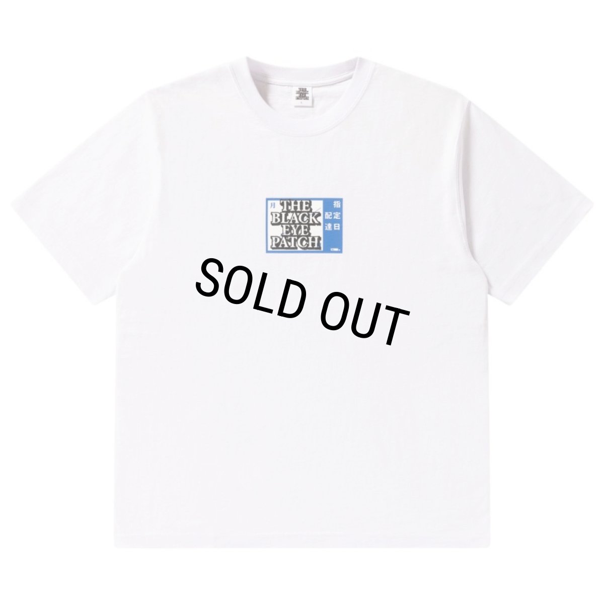 画像1: BlackEyePatch/SCHEDULED DELIVERY LABEL TEE（WHITE） (1)