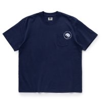 【30%OFF】RATS/CIRCLE POCKET TEE（NAVY）［プリントポケT-24春夏］