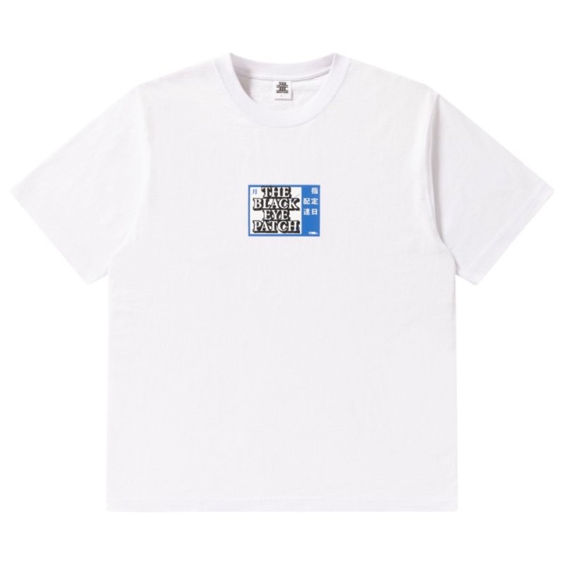 画像1: BlackEyePatch/SCHEDULED DELIVERY LABEL TEE（WHITE）
