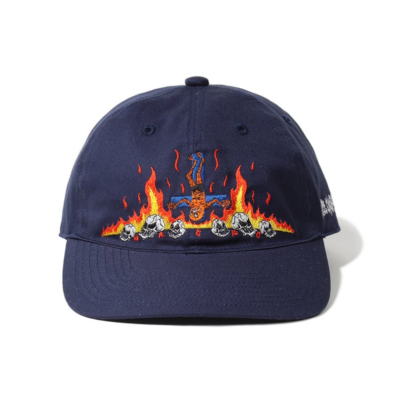 画像1: WACKO MARIA/NECKFACE / 6 PANEL CAP（NAVY）［6パネルキャップ-24春夏］