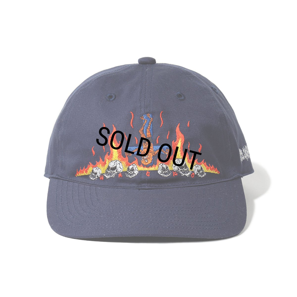 画像1: WACKO MARIA/NECKFACE / 6 PANEL CAP（NAVY）［6パネルキャップ-24春夏］ (1)