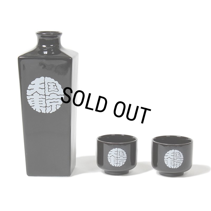 WACKOMARIA SAKE SET BOTTLE & CUP 最安値 酒 WACKO MARIA/SAKE SET（BLACK）［酒セット-24春夏］ - JONAS