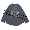 DAIRIKU/"Tour" Raglan Tee（Black）［ラグランT-24秋冬］