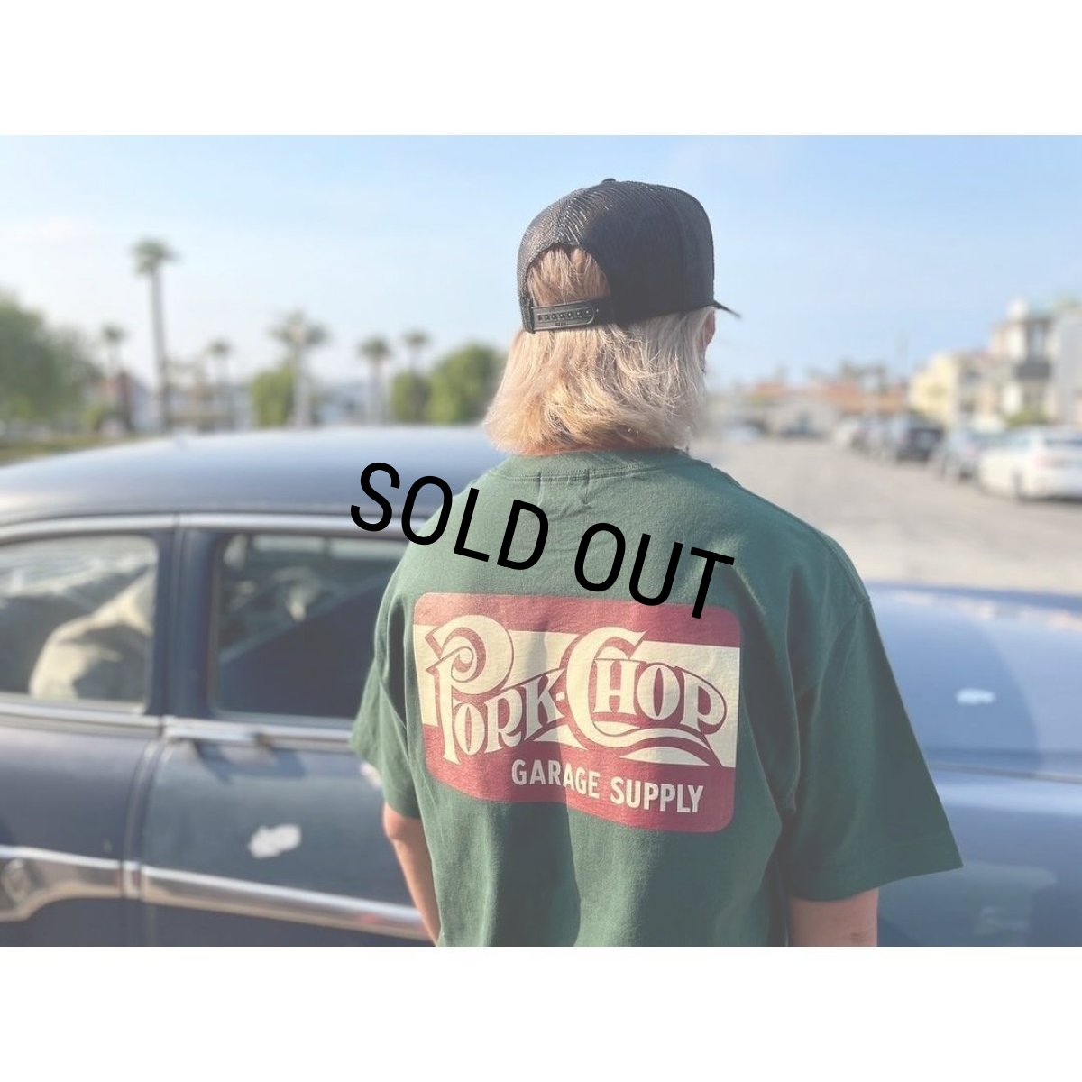 画像5: PORKCHOP/SQUARE LOGO TEE（FOREST GREEN）［プリントT-24春夏］ (5)