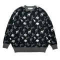 【30%OFF】DAIRIKU/"ZOO" Oversized Pullover Knit（Black）［オーバーサイズニット-24秋冬］