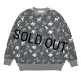 【30%OFF】DAIRIKU/"ZOO" Oversized Pullover Knit（Black）［オーバーサイズニット-24秋冬］
