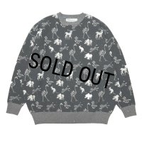 【30%OFF】DAIRIKU/"ZOO" Oversized Pullover Knit（Black）［オーバーサイズニット-24秋冬］