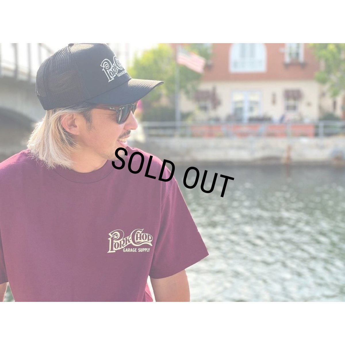 画像5: PORKCHOP/SQUARE LOGO CAP（NAVY）［メッシュキャップ-24春夏］ (5)