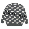 【30%OFF】DAIRIKU/"Rabbit" Oversized Pullover Knit（Black）［オーバーサイズニット-24秋冬］