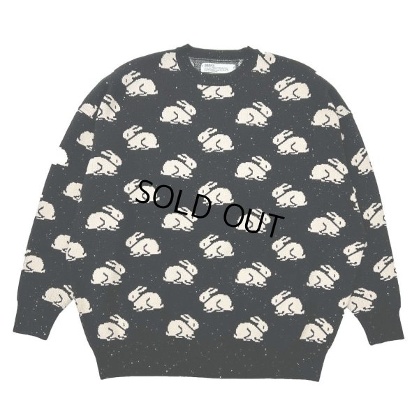 画像1: 【30%OFF】DAIRIKU/"Rabbit" Oversized Pullover Knit（Black）［オーバーサイズニット-24秋冬］
