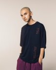 画像8: 【30%OFF】TIGHTBOOTH/STRAIGHT UP T-SHIRT（Navy）［プリントポケT-24夏］