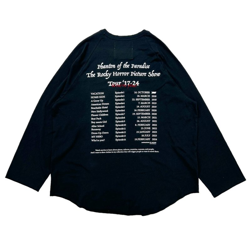 画像2: DAIRIKU/"Tour" Raglan Tee（Black）［ラグランT-24秋冬］