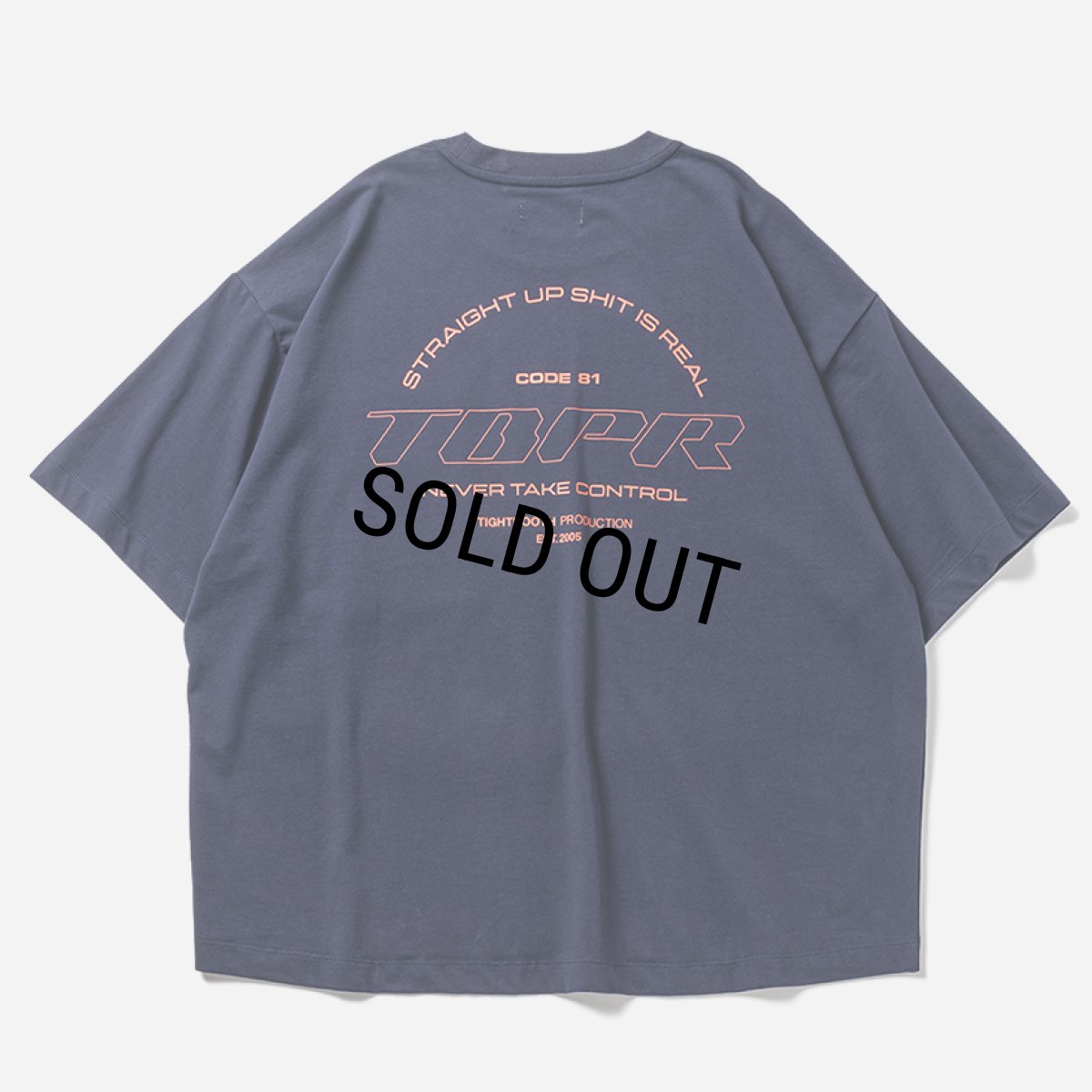 画像2: 【30%OFF】TIGHTBOOTH/STRAIGHT UP T-SHIRT（Navy）［プリントポケT-24夏］ (2)