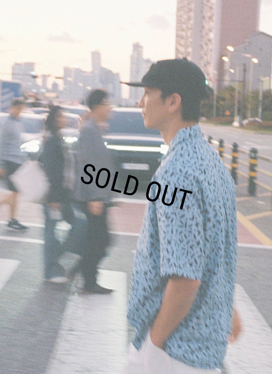 画像3: CHALLENGER/S/S CHIP PRINTED SHIRT（LT BLUE）［チッププリントシャツ-24春夏］ (3)