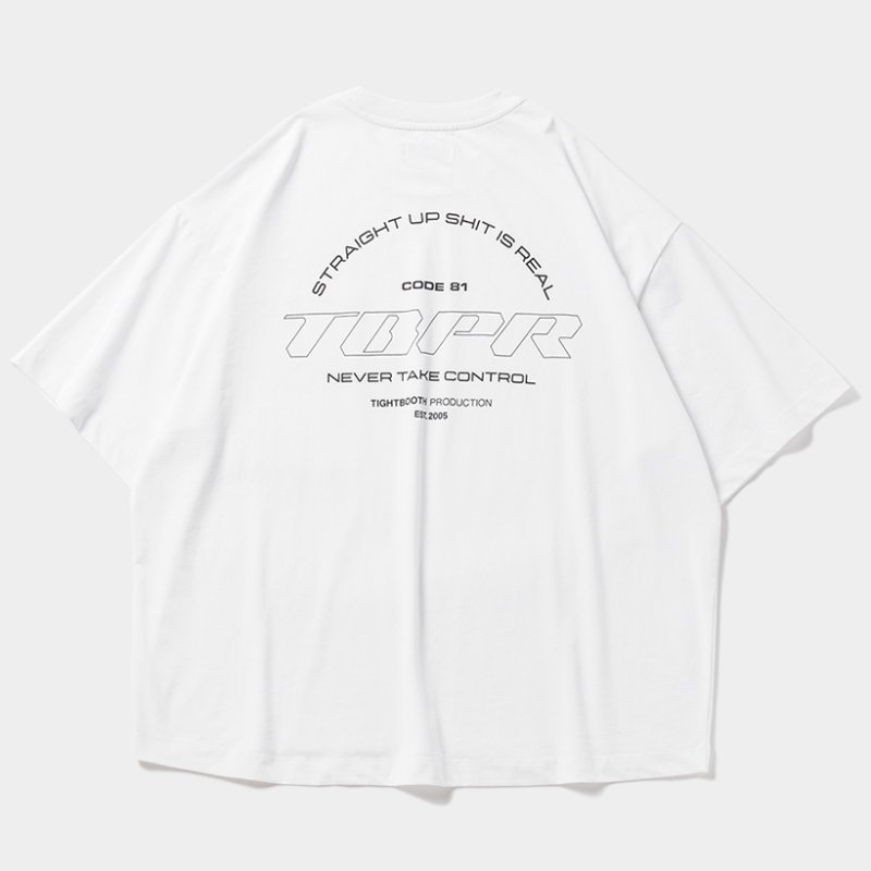 画像2: TIGHTBOOTH/STRAIGHT UP T-SHIRT（White）［プリントポケT-24夏］