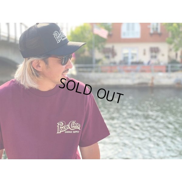 画像5: PORKCHOP/SQUARE LOGO TEE（BURGUNDY）［プリントT-24春夏］