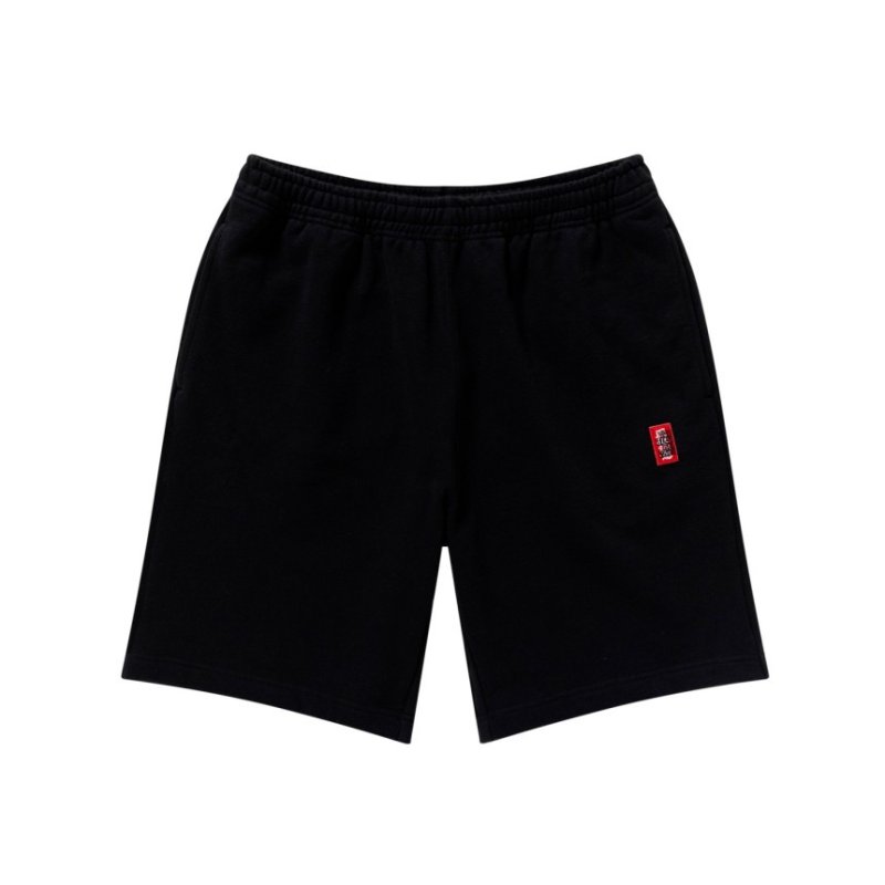画像1: BlackEyePatch/SMALL HWC LABEL SWEAT SHORTS（BLACK）