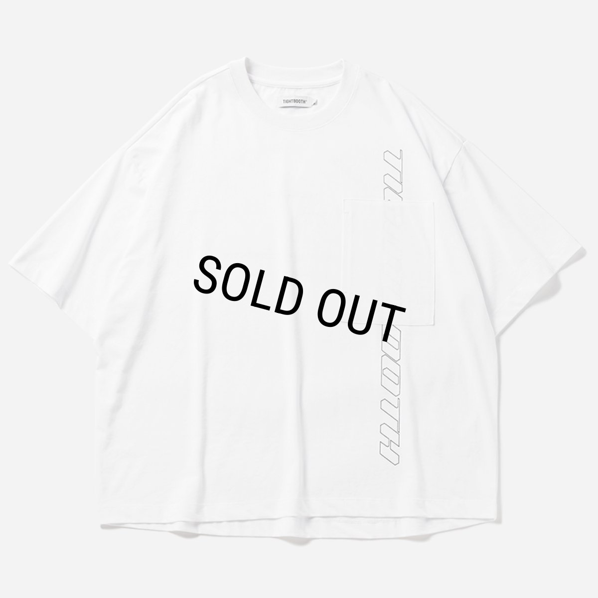 画像1: TIGHTBOOTH/STRAIGHT UP T-SHIRT（White）［プリントポケT-24夏］ (1)