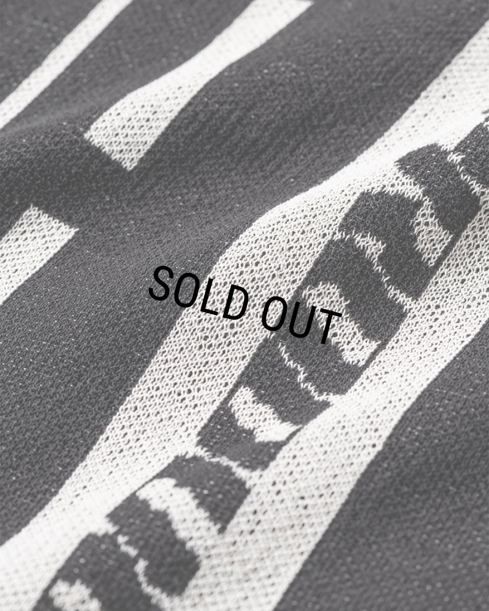 画像4: TIGHTBOOTH/STRIPE KNIT OPEN POLO（Black）［ニットオープンポロ-24夏］ (4)