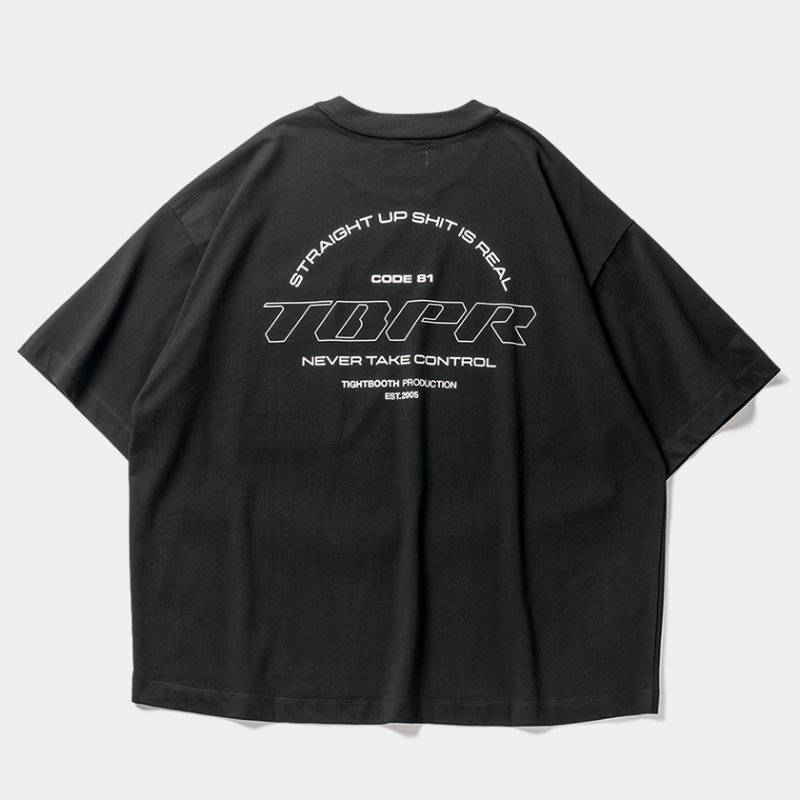 画像2: 【30%OFF】TIGHTBOOTH/STRAIGHT UP T-SHIRT（Black）［プリントポケT-24夏］