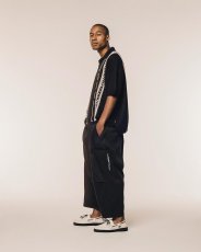 画像9: TIGHTBOOTH/STRIPE KNIT OPEN POLO（Black）［ニットオープンポロ-24夏］ (9)