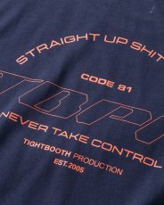 画像7: 【30%OFF】TIGHTBOOTH/STRAIGHT UP T-SHIRT（Navy）［プリントポケT-24夏］ (7)