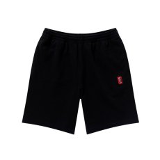 画像1: BlackEyePatch/SMALL HWC LABEL SWEAT SHORTS（BLACK） (1)