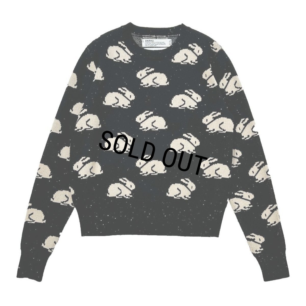 画像1: 【30%OFF】DAIRIKU/"Rabbit" Tite Pullover Knit（Black）［タイトニット-24秋冬］ (1)
