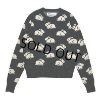 【30%OFF】DAIRIKU/"Rabbit" Tite Pullover Knit（Black）［タイトニット-24秋冬］
