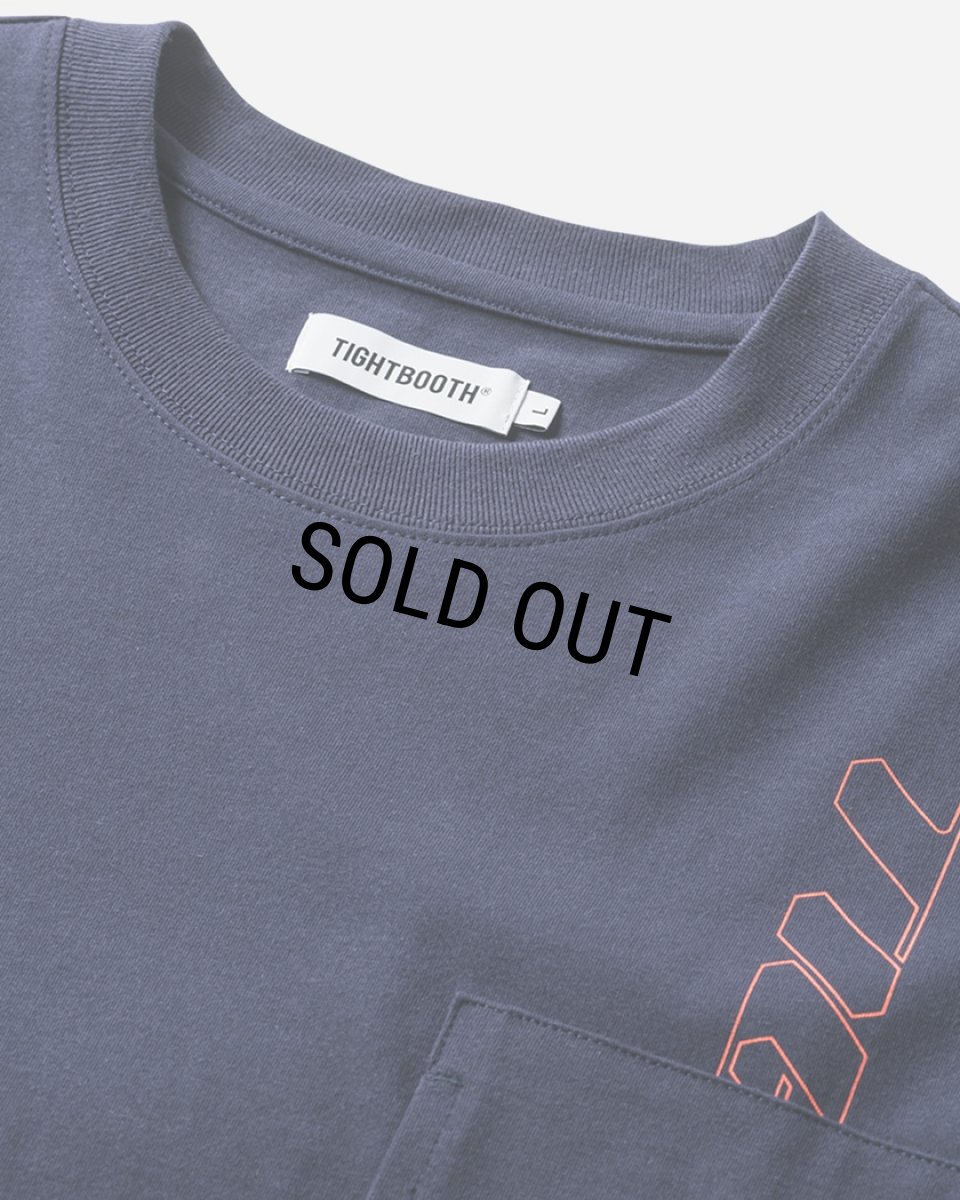 画像3: 【30%OFF】TIGHTBOOTH/STRAIGHT UP T-SHIRT（Navy）［プリントポケT-24夏］ (3)