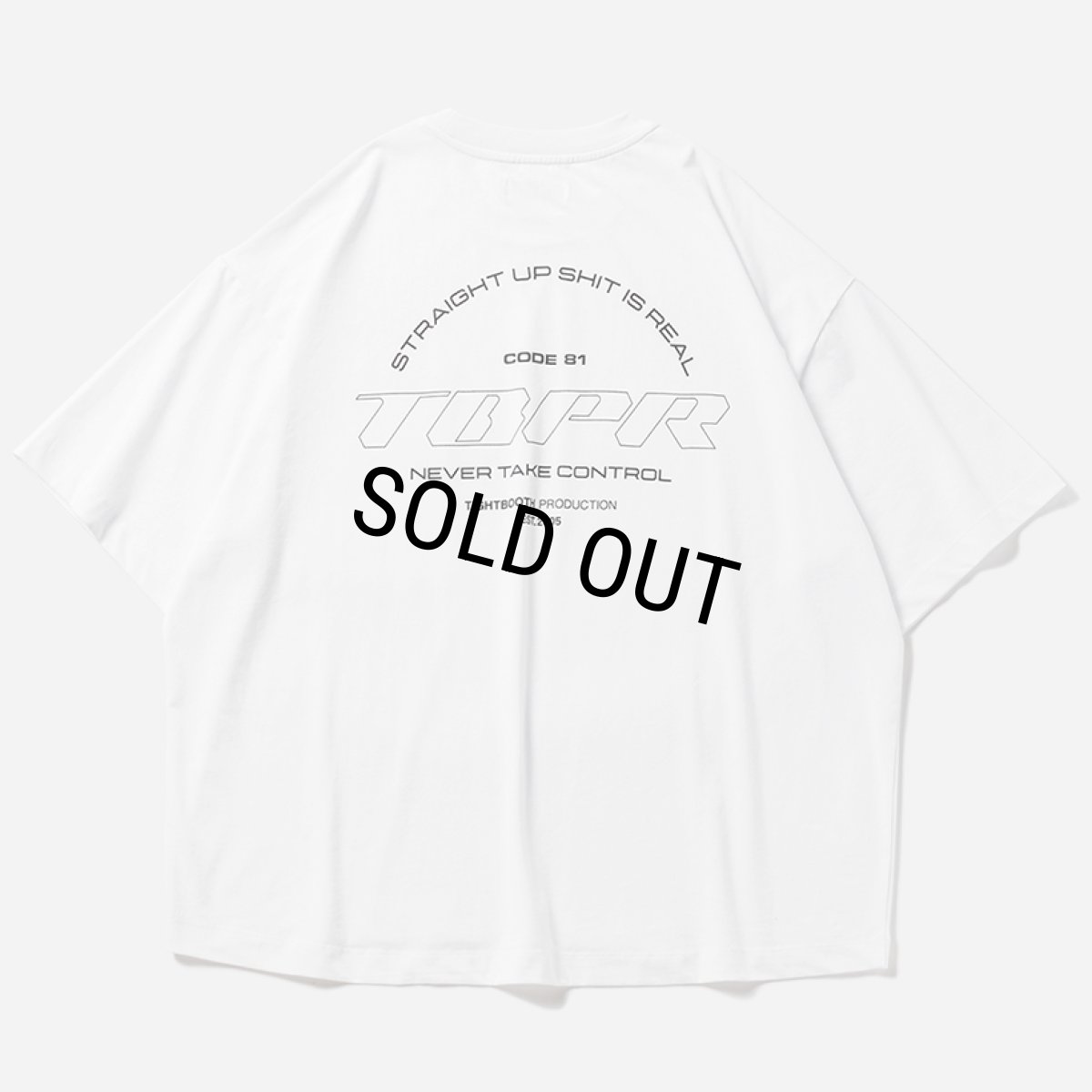 画像2: TIGHTBOOTH/STRAIGHT UP T-SHIRT（White）［プリントポケT-24夏］ (2)