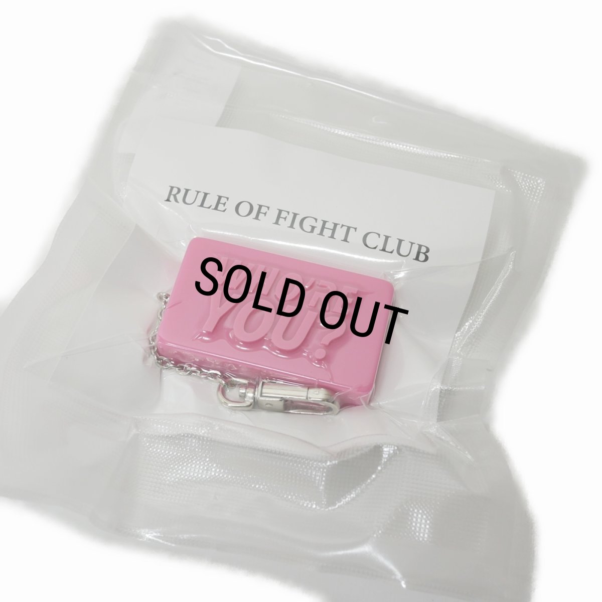 画像1: DAIRIKU/"Who're you?" Soap Key Ring（Pink）［ソープキーリング-24秋冬］ (1)