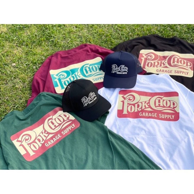 画像3: PORKCHOP/SQUARE LOGO CAP（BLACK）［メッシュキャップ-24春夏］