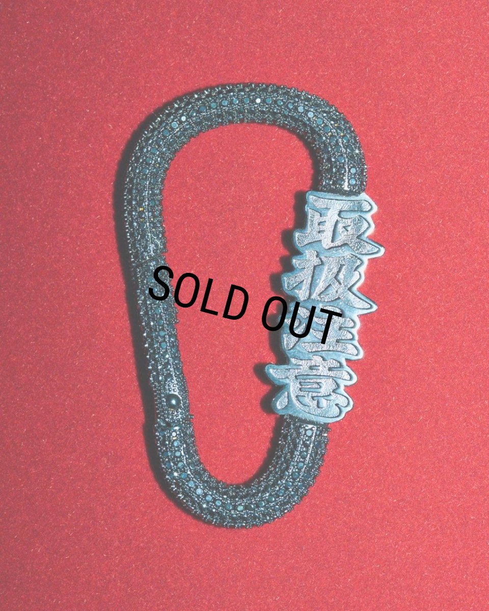 画像3: BlackEyePatch/HANDLE WITH CARE RHINESTONE CARABINER（BLACK） (3)