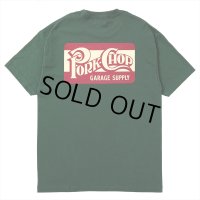 PORKCHOP/SQUARE LOGO TEE（FOREST GREEN）［プリントT-24春夏］