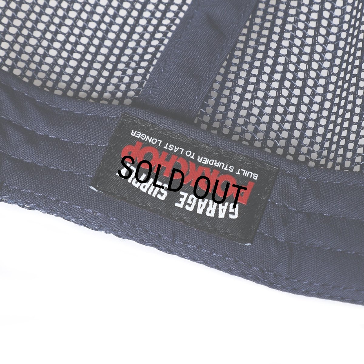 画像4: PORKCHOP/SQUARE LOGO CAP（NAVY）［メッシュキャップ-24春夏］ (4)