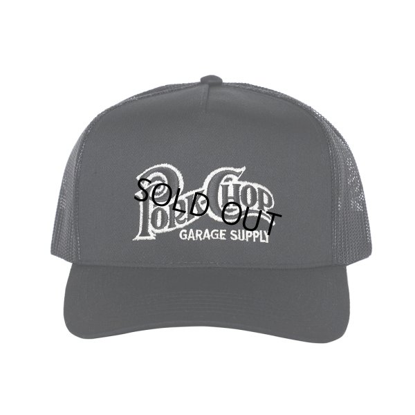 画像1: PORKCHOP/SQUARE LOGO CAP（BLACK）［メッシュキャップ-24春夏］