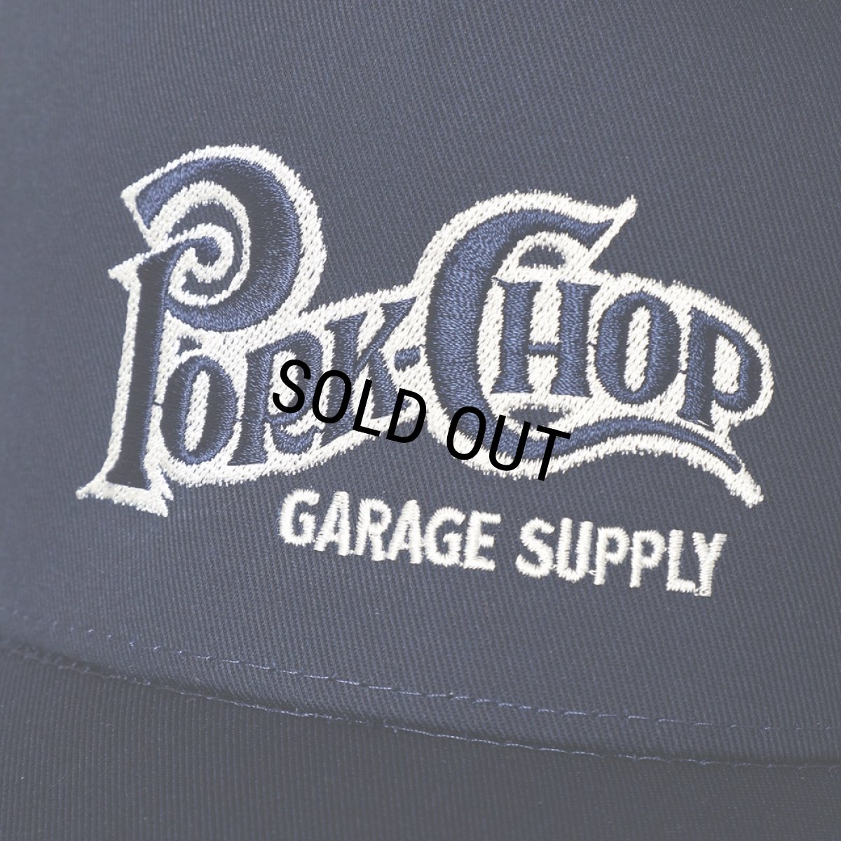 画像3: PORKCHOP/SQUARE LOGO CAP（NAVY）［メッシュキャップ-24春夏］ (3)