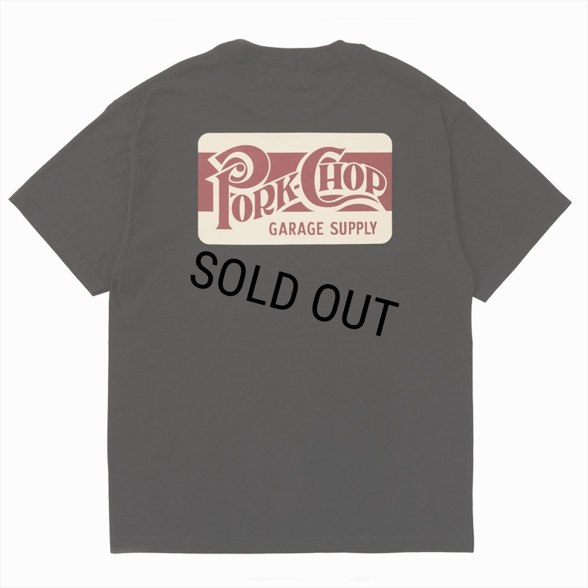 画像1: PORKCHOP/SQUARE LOGO TEE（BLACK）［プリントT-24春夏］ (1)
