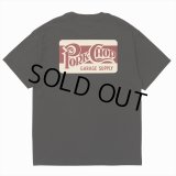 PORKCHOP/SQUARE LOGO TEE（BLACK）［プリントT-24春夏］